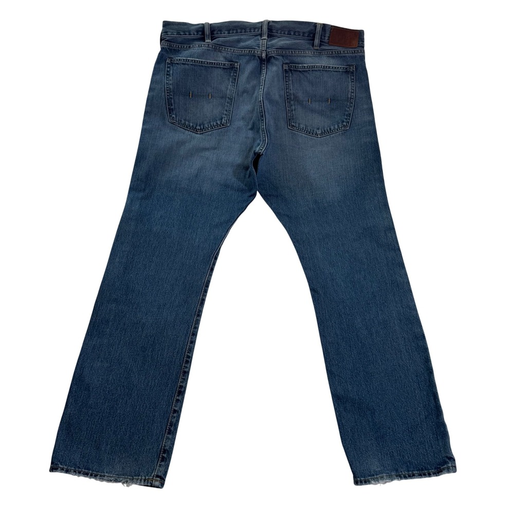 Polo Ralph Lauren Hampton Straight Mens Jeans 38x32 Medium Wash Blue RL Logo
